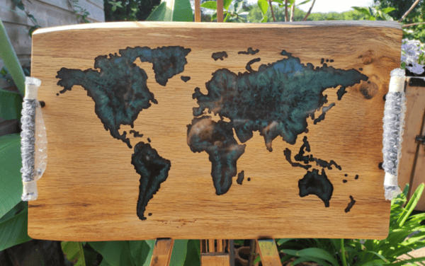 Image principale de Plateau apéritif bois et résine