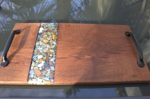 Image principale de Plateau apéritif bois et résine